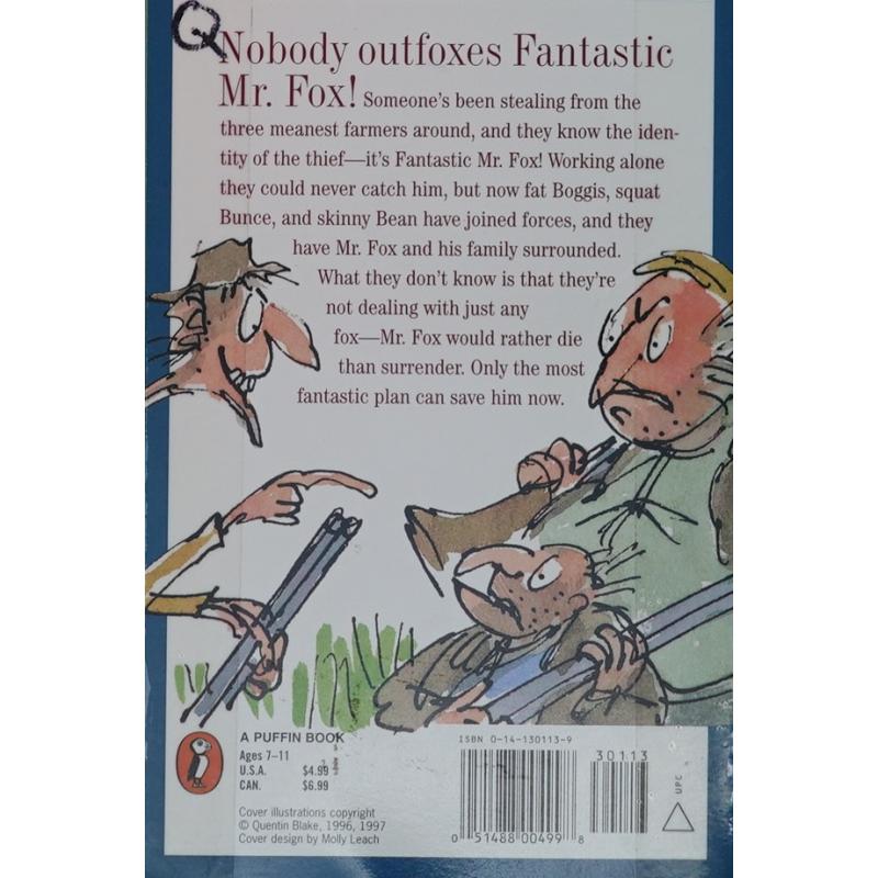 Fantastic Mr.Fox by Roald Dahl Quentin Blake平装Puff - 图0