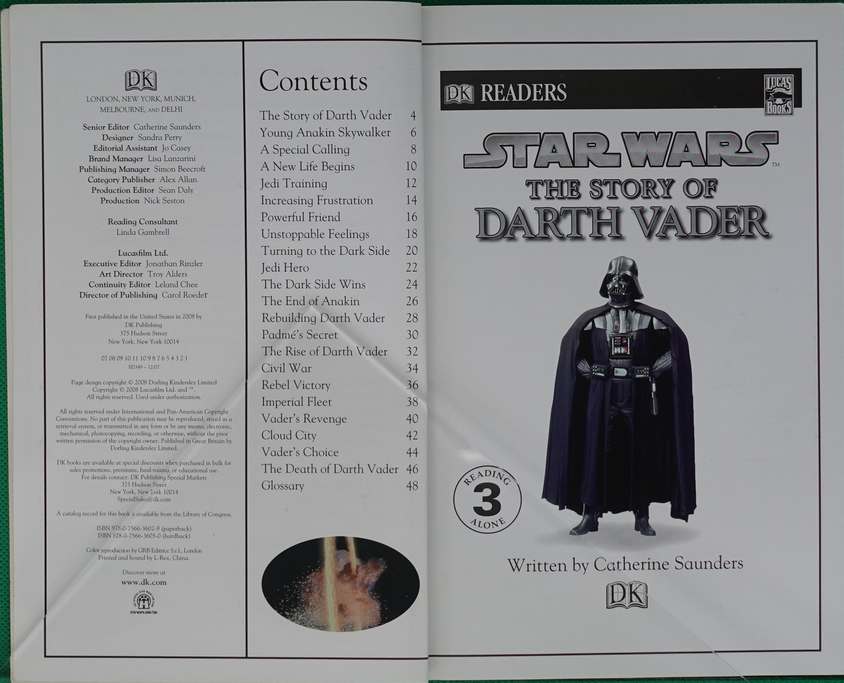 DK Readers: Star Wars: The Story of Darth Vader by Catherine Saunders平装DKDK 读者: 星球大战: 达斯   维德的故事 - 图1