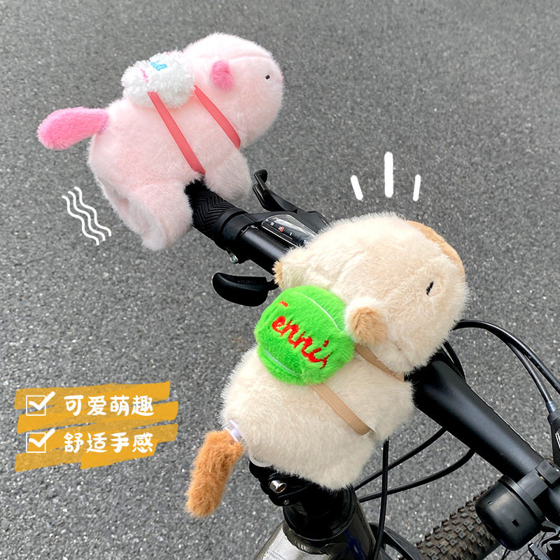 卡皮巴拉儿童自行车平衡车滑板车公路骑行装饰小配件摆件玩偶公仔,淘宝优惠券,粉丝福利购,淘宝优惠卷