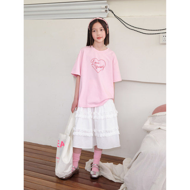 MIMIGOGO sweet cream cake skirt playful heavy industry lace pleated multi-layer skirt 4B17