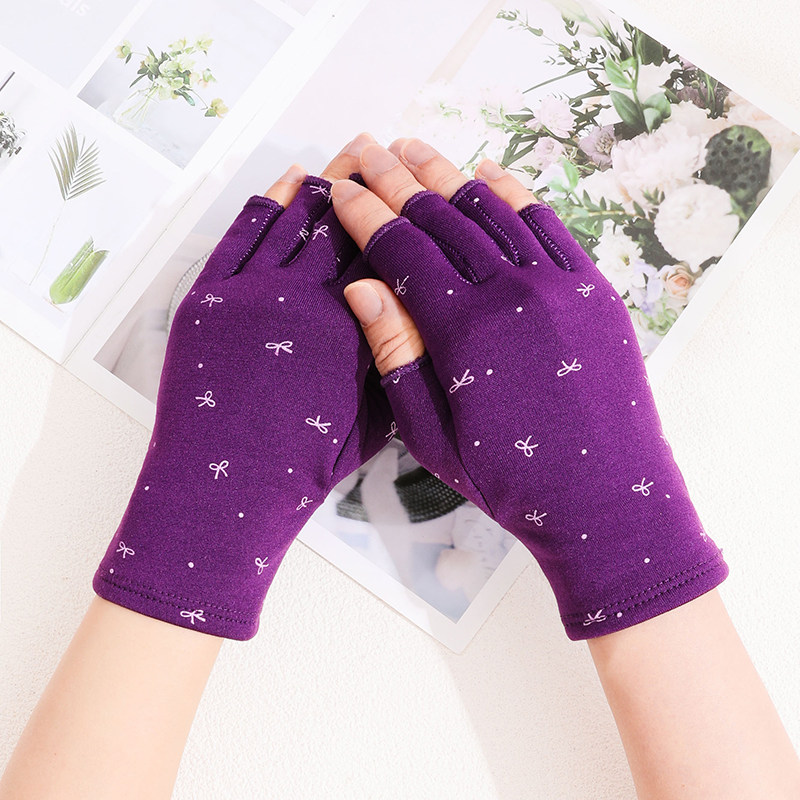 女款加绒半指触屏手套秋冬季保暖加绒防寒写字游戏开车半指手套,淘宝优惠券,粉丝福利购,淘宝优惠卷