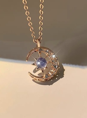 梦落星合金锁骨链女ins风