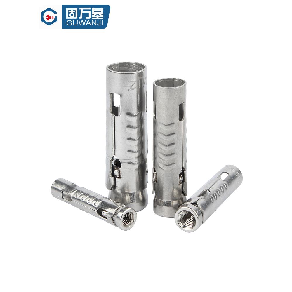 304不锈钢三片式鱼鳞管吊顶膨胀螺钉201膨胀管螺栓M6M8M10M12 - 图1