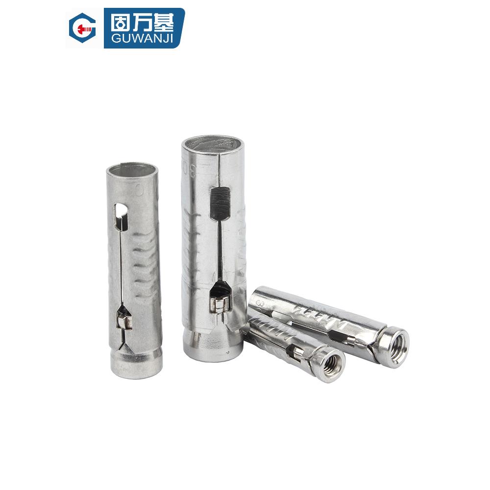 304不锈钢三片式鱼鳞管吊顶膨胀螺钉201膨胀管螺栓M6M8M10M12 - 图0