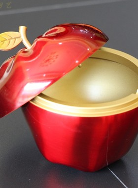 纯铜带盖创意首饰盒摆件烟灰缸