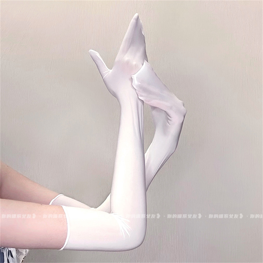 喵：「滑」丝袜手套情调黑丝超滑高密油亮分指超薄性感女cos袖套,淘宝优惠券,粉丝福利购,淘宝优惠卷