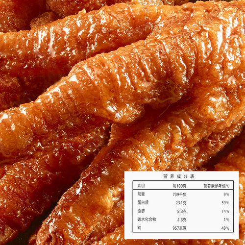 沙发猫虎皮凤爪105g*3袋 网红零食香辣鸡爪卤味熟食即食休闲小吃 - 图2