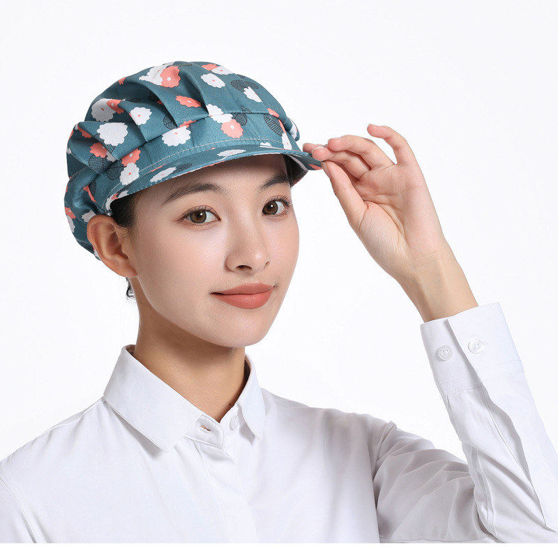 韩版防油烟厨师帽子女厨房家用做饭炒菜食品工作包头发餐饮卫生帽,淘宝优惠券,粉丝福利购,淘宝优惠卷