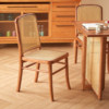 Pure solid wood rattan dining chair real rattan imitation rattan