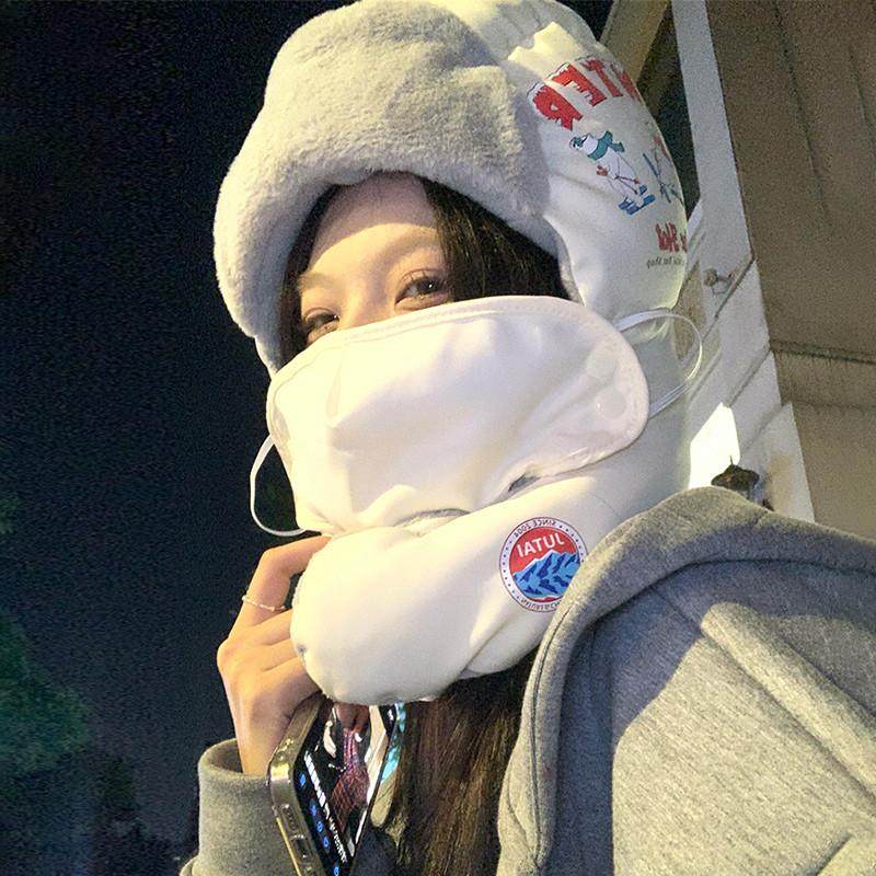 雷锋帽女冬季加绒加厚防风面罩保暖帽子男电动车骑行头套护耳棉帽,淘宝优惠券,粉丝福利购,淘宝优惠卷