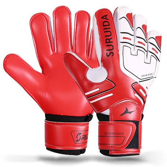 Suruida goalkeeper gloves with anti-slip wear-resistant finger protection