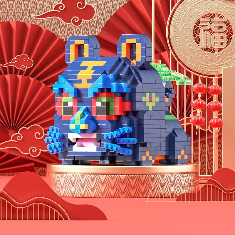 新年儿童益智男孩生日礼物拼装玩具 孩童年代建构/拼插积木
