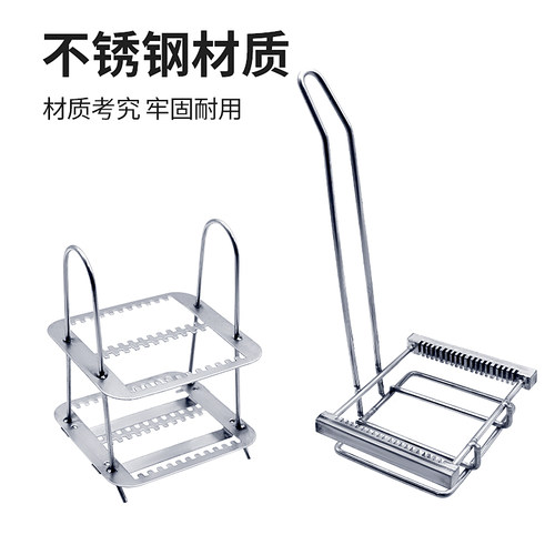 不锈钢染色架 26片/30片/40片/60片载玻片染色架 24片塑料染色架 - 图3