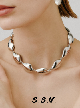 SSV贝系列金属贝壳短项链CHOCKER轻奢小众高级感锁骨链夸张个性