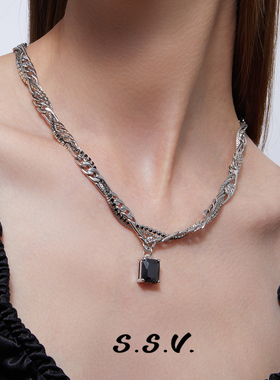 SSV原创设计多层叠戴项链潮牌