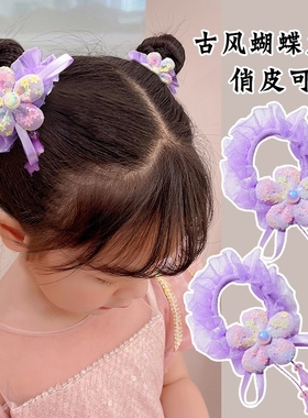 中国风夏季汉服发圈头饰