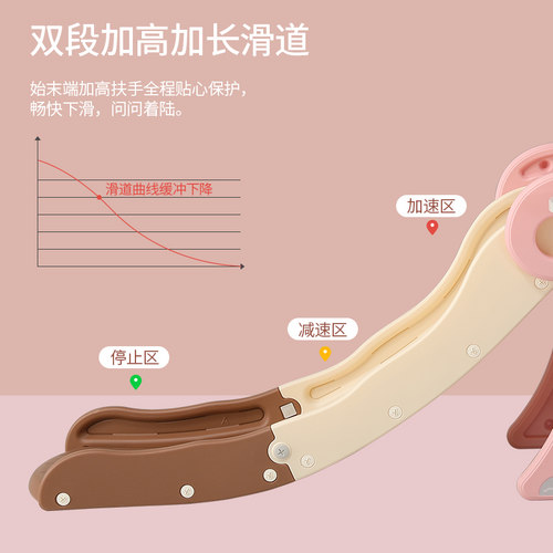 儿童滑滑梯室内家用小型游乐园小孩玩具家庭游乐场大宝宝折叠滑梯 - 图1