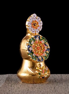 藏传佛具用品密宗供具镀金彩绘八供朵玛食子酥油花果食子朵玛摆件