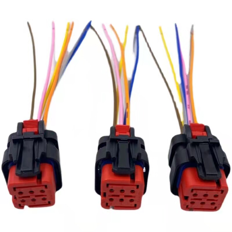 适配汽车连接器潍柴国六EGR阀插头6线接插件线束插座配件 - 图3