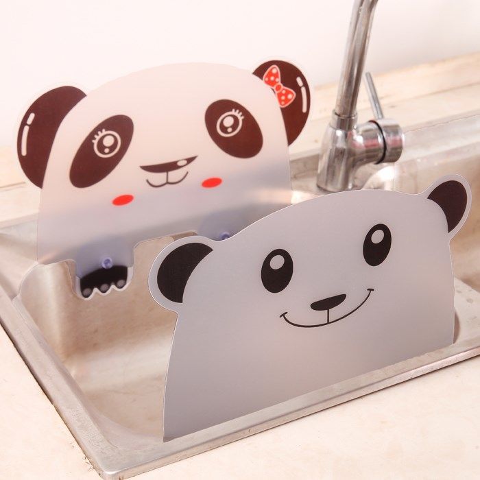 吸盘式水池挡水板厨房洗菜盆家用水槽台面防溅水隔水挡板挡油烟板 - 图3