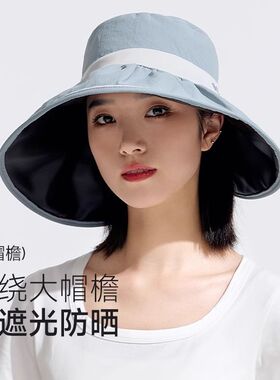 VVC防晒帽女防紫外线全脸遮阳帽太阳帽子夏帽空顶帽夏2024新款
