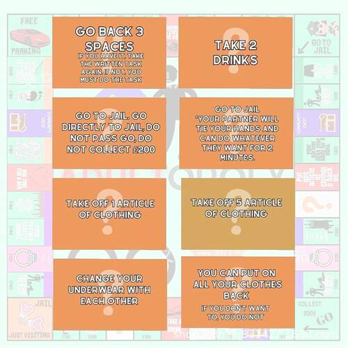 Couple Adultopoly Board Game Night Card Props  for Adult棋盘 - 图3