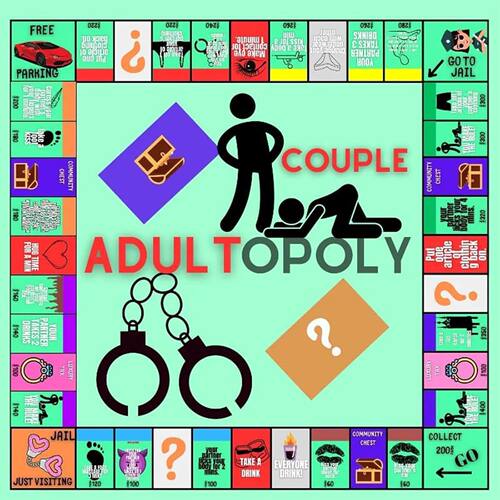 Couple Adultopoly Board Game Night Card Props  for Adult棋盘 - 图0