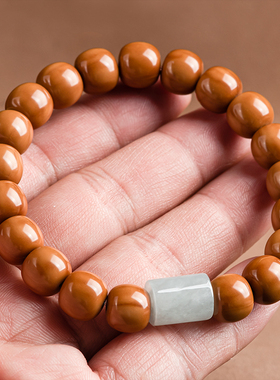 猴头核桃手串男民族风天然翡翠路路通佛珠念珠盘玩文玩手链女礼物