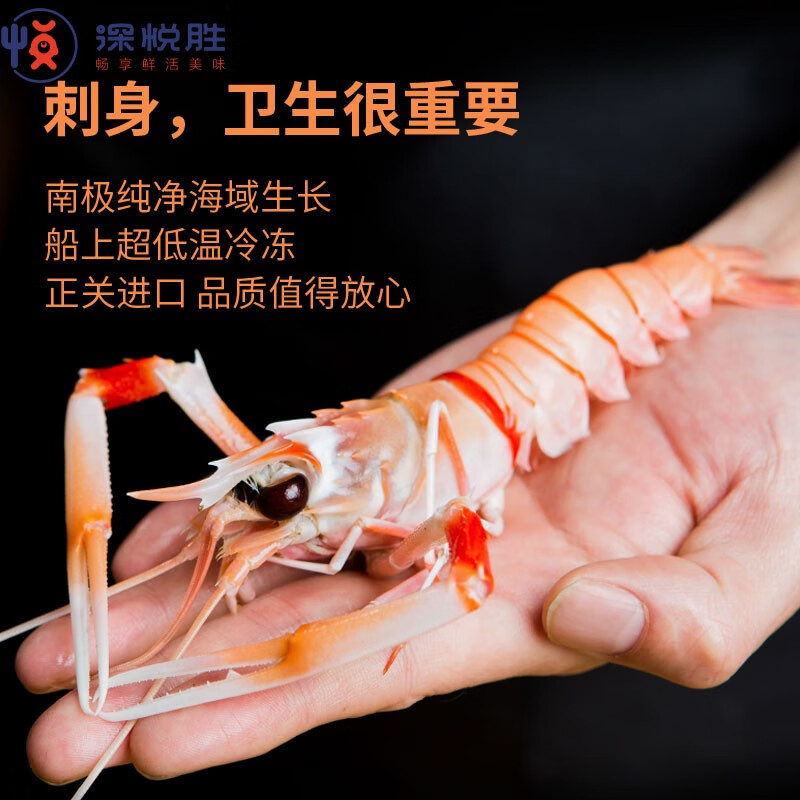 新西兰进口鳌虾刺身scampi 斯干比虾1KG特大深海南极虾小龙虾甜虾 - 图2
