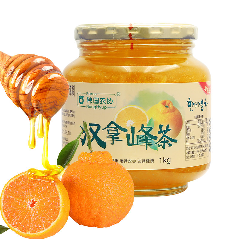 原装进口韩国农协组合装冲泡柚子茶 韩国农协食品蜂蜜果味茶