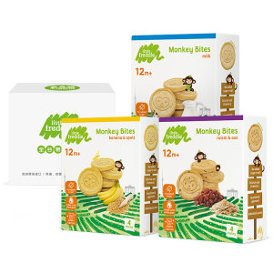 小皮欧洲原装进口宝宝磨牙全谷物饼干80g*3盒无添加婴儿零食一岁L