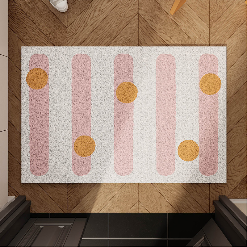 复古多巴胺几何简约地垫入户门垫玄关进门口丝圈防滑脚垫地毯定制,淘宝优惠券,粉丝福利购,淘宝优惠卷