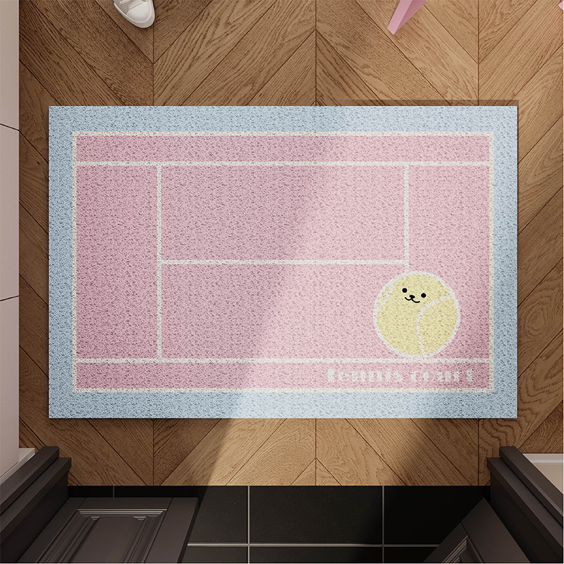 创意卡通运动风地垫入户门垫丝圈耐脏地毯进门玄关门口可裁剪脚垫,淘宝优惠券,粉丝福利购,淘宝优惠卷