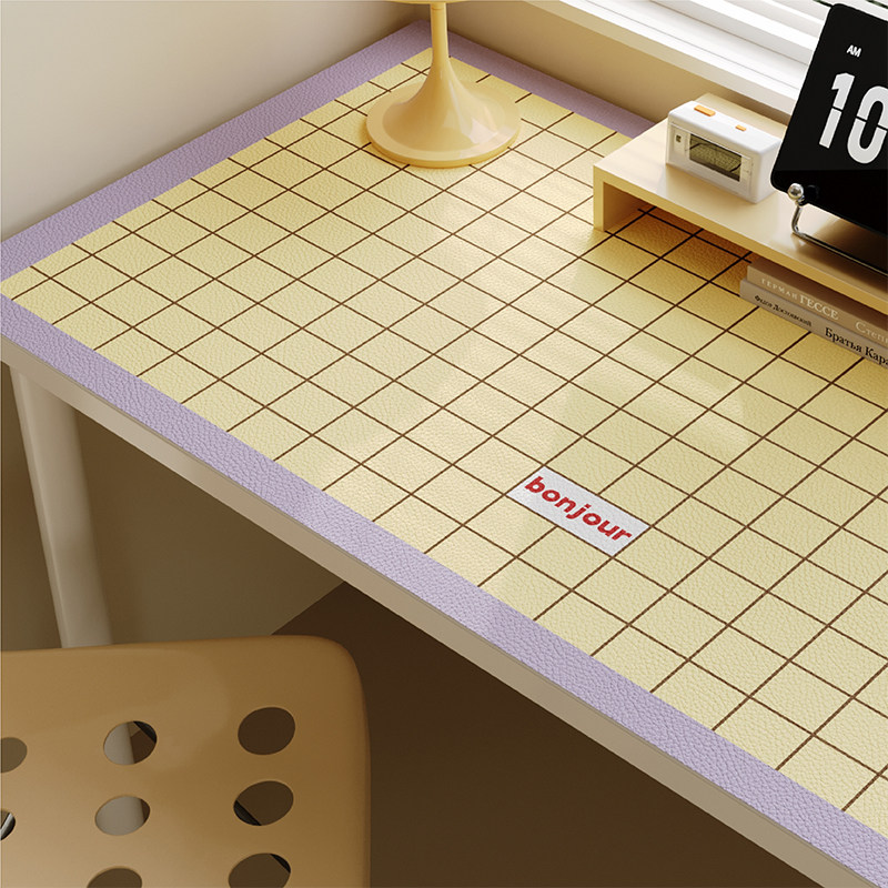 韩式奶油风桌垫书桌学生宿舍电脑办公桌面保护垫桌布防水防油免洗,淘宝优惠券,粉丝福利购,淘宝优惠卷