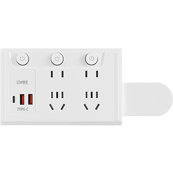 公正午纯铜插座带USB接线板插头可旋转一转多扩展独立开关转换器 - 图3