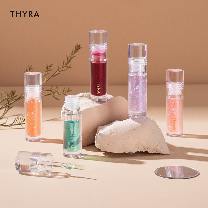 thyra /昙雅晶亮护唇油女滋润唇蜜 花美酱化妆品唇彩/唇蜜/唇釉