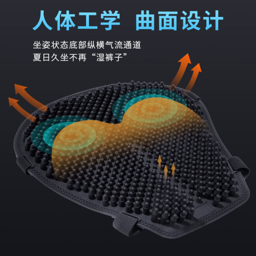 夏季摩托车坐垫防晒减震防水软硅胶电动车通用凉座垫透气隔热坐垫 - 图1