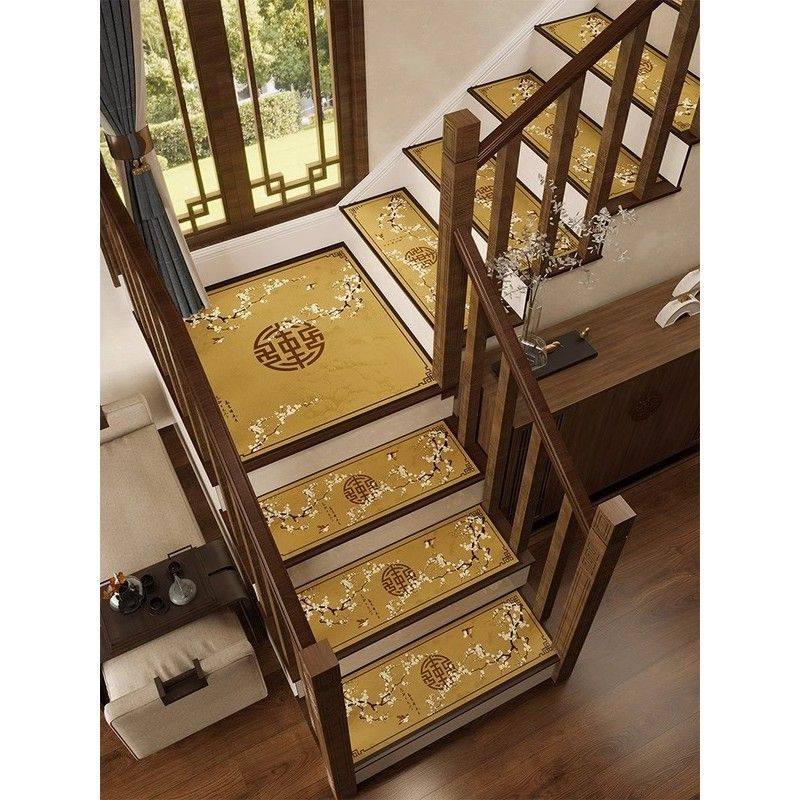 中式硅藻泥实木楼梯踏步垫吸水防滑可擦洗地垫台阶梯式钉制地毯,淘宝优惠券,粉丝福利购,淘宝优惠卷