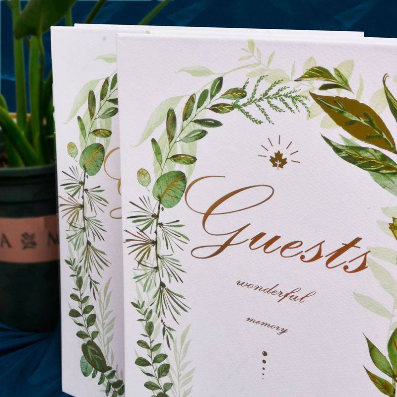 森系婚礼签到本ins结婚创意册礼金簿记账本高档生日西式,淘宝优惠券,粉丝福利购,淘宝优惠卷