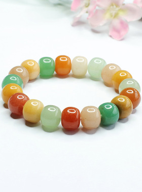 天然东陵玉手串多宝老型珠手链珠宝新中式民族风饰品情侣闺蜜礼物