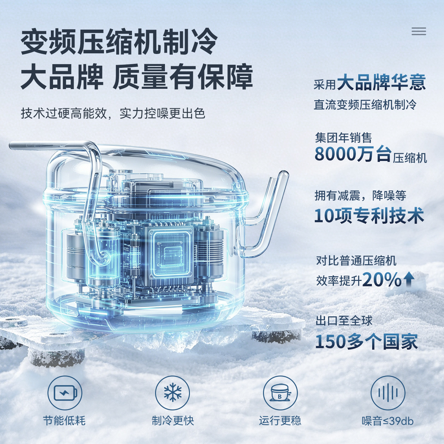 冰记2026新款车载冰箱冷冻冷藏12v24v220v压缩机制冷户外小型冰箱
