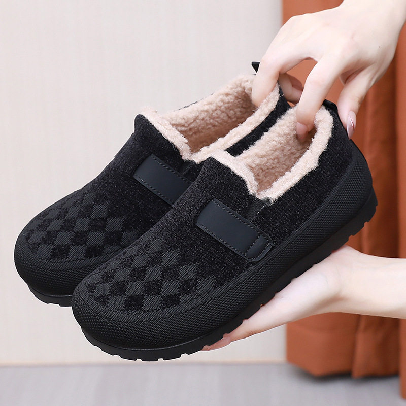 老北京布鞋布鞋女棉鞋冬季加绒加厚保暖雪地靴平底防滑中老年妈妈,淘宝优惠券,粉丝福利购,淘宝优惠卷