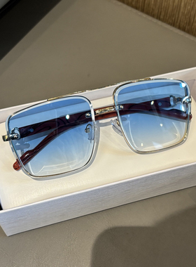 彩色海洋片大框太阳镜男女无框切边显脸小高级感开车眼镜遮阳墨镜