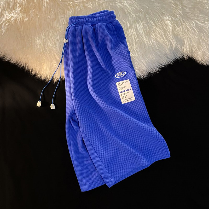 华夫格短裤男夏季新款高级感休闲裤 启乘休闲裤