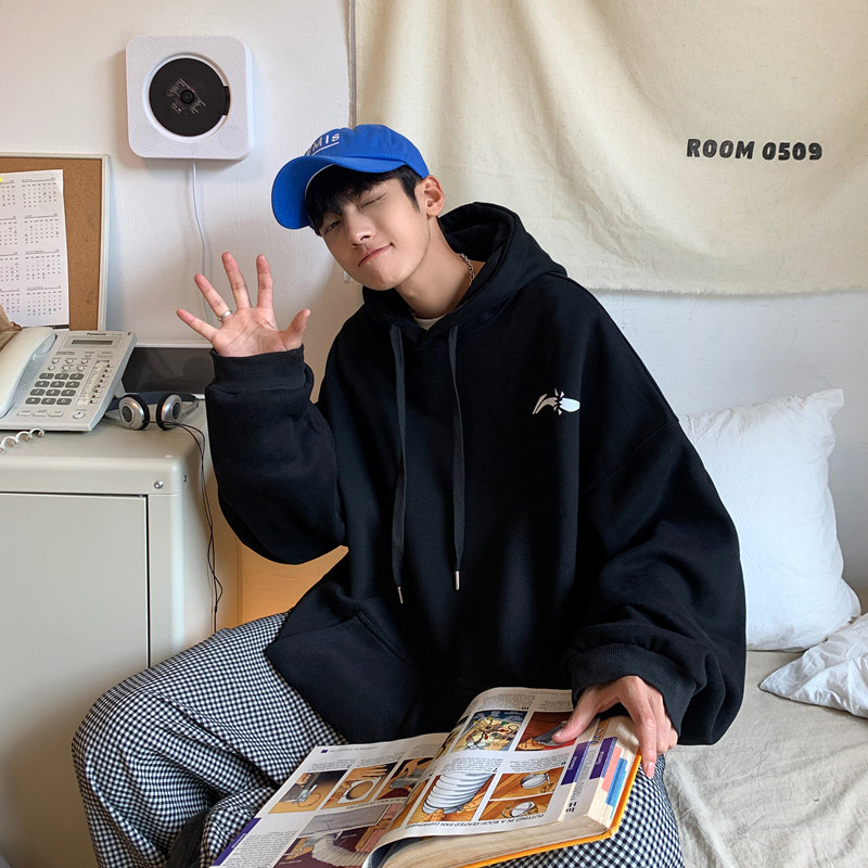 欧美hiphop男秋季潮牌炸街连帽卫衣 启乘卫衣