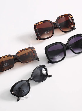 新版时尚方框墨镜~美式复古遮阳防紫外线眼镜