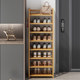 Shoe rack simple door door home multi-layer narrow shoe cabinet