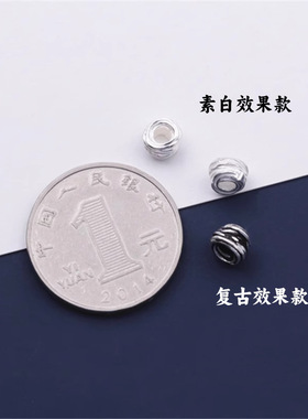 复古缠绕型隔片三角形毛线球隔珠diy手工串珠手链项链几何配件饰P