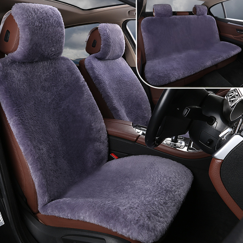 羊毛汽车坐垫冬季短毛澳洲纯皮毛一体羊剪绒座套冬天保暖毛绒座垫