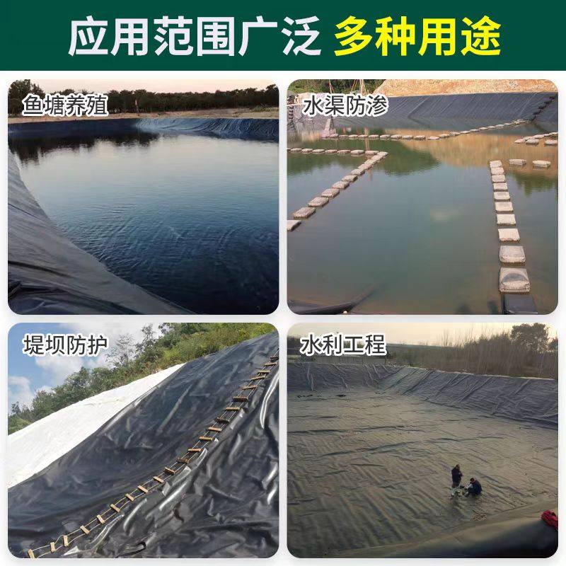 鱼塘防渗膜蓄水池防水布鱼池专用塑料黑膜防漏养殖护坡加厚土工膜,淘宝优惠券,粉丝福利购,淘宝优惠卷